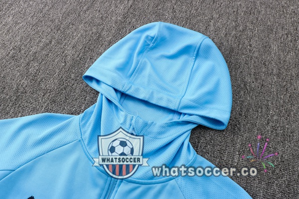 Marseille OM Blue Hooded Jacket 2021-2022