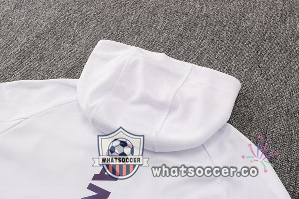 Manchester City White Hooded Jacket 2021-2022