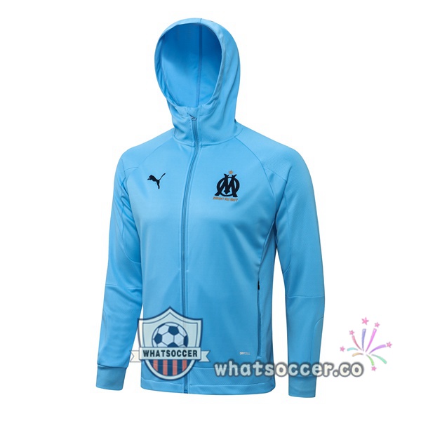 Marseille OM Blue Hooded Jacket 2021-2022