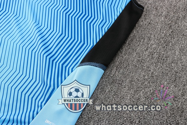 Marseille OM + Shorts Blue Soccer Vest 2021-2022