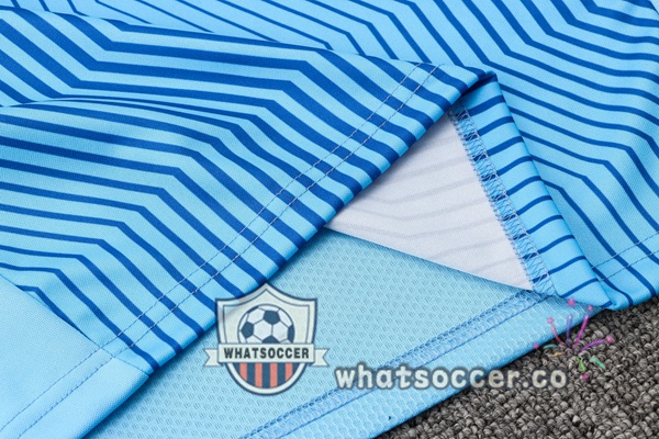 Marseille OM + Shorts Blue Soccer Vest 2021-2022