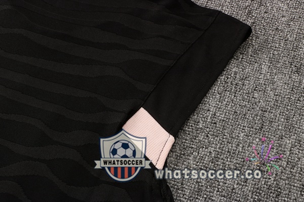 Paris PSG + Shorts Black Soccer Vest 2021-2022