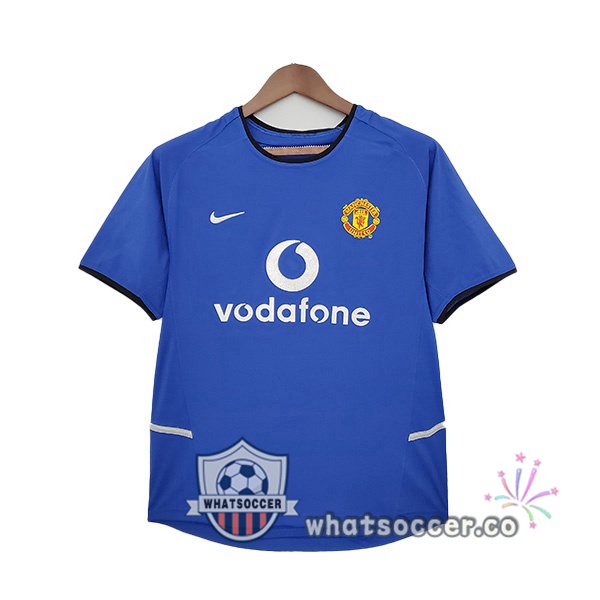 2002-2004 Manchester United Retro Away Jerseys Blue