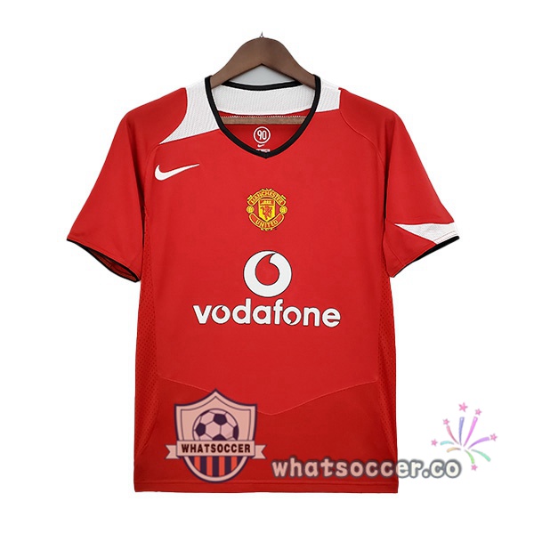 2004-2006 Manchester United Retro Home Jerseys Red