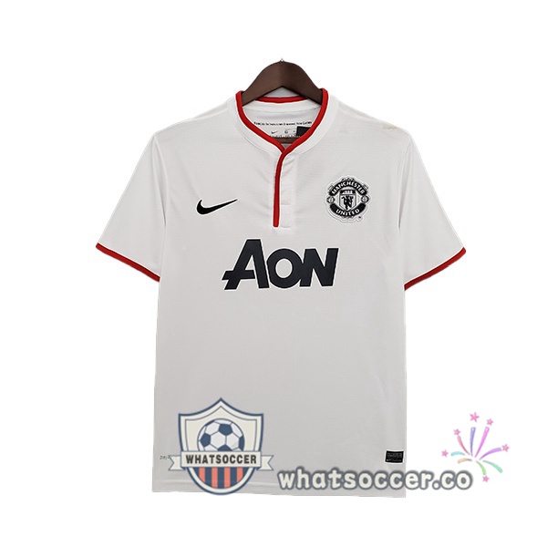2013-2014 Manchester United Retro Away Jerseys White