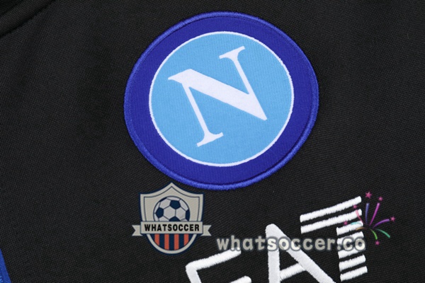 SSC Napoli Black Hooded Jacket 2021-2022