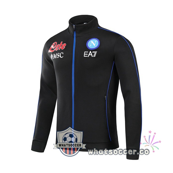 SSC Napoli Black Soccer Jacket 2021-2022