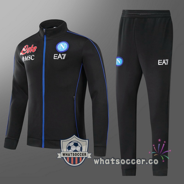 SSC Napoli Kids Black Training Jacket 2021-2022