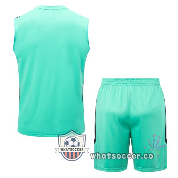 Real Madrid + Shorts Green Soccer Vest 2022-2023