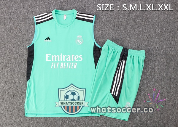 Real Madrid + Shorts Green Soccer Vest 2022-2023