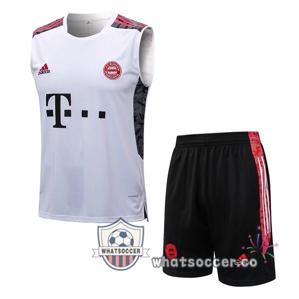 Bayern Munich + Shorts White Soccer Vest 2022-2023