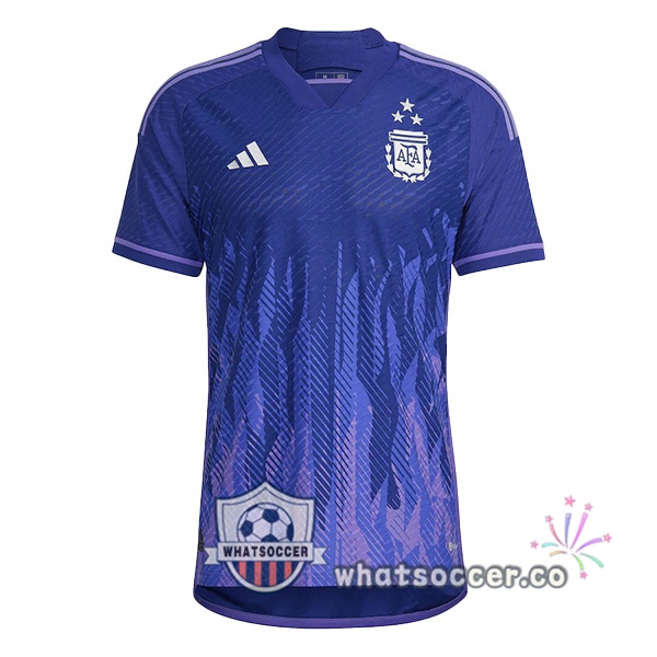 3 Stars Argentina Away Soccer Jerseys Purple 2022-2023