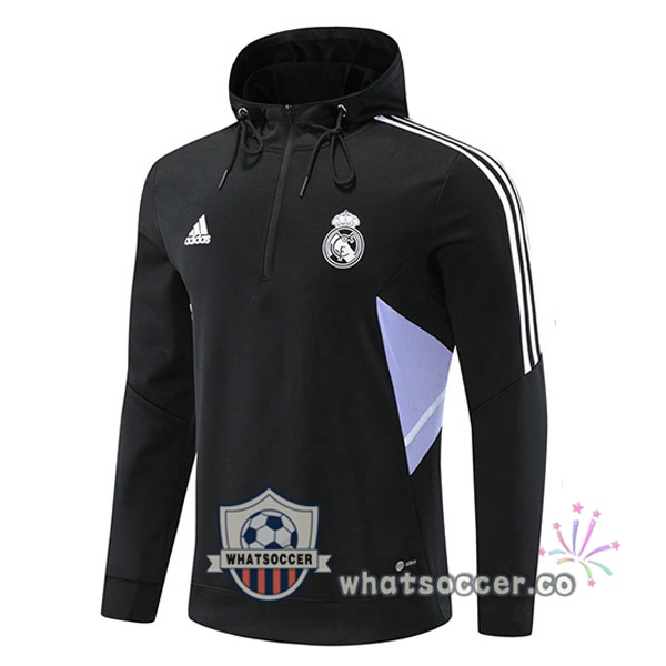 Real Madrid Hooded Sweater Black 2022-2023