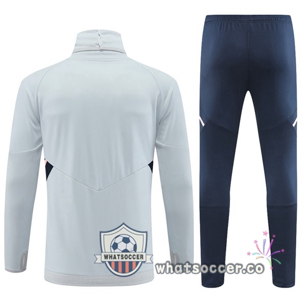 Arsenal High Collar Gray Tracksuit 2022-2023