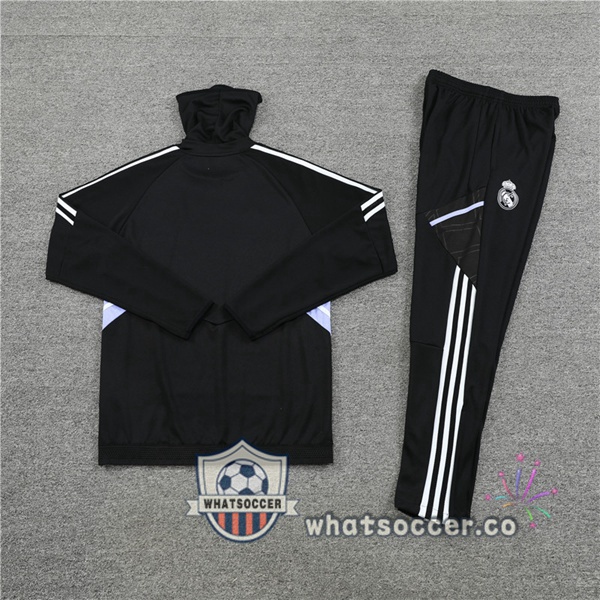 Real Madrid High Collar Black Tracksuit 2022-2023