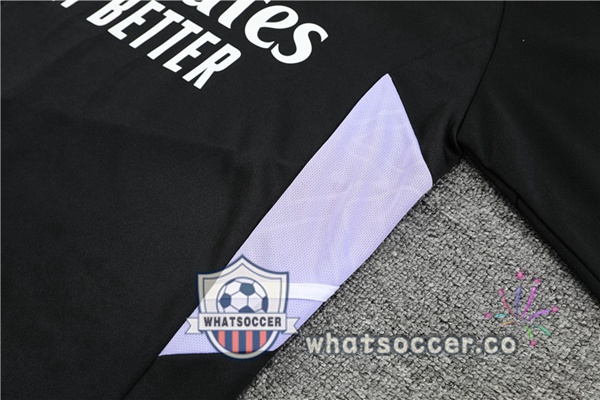 Real Madrid High Collar Black Tracksuit 2022-2023