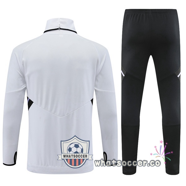 Real Madrid High Collar White Tracksuit 2022-2023