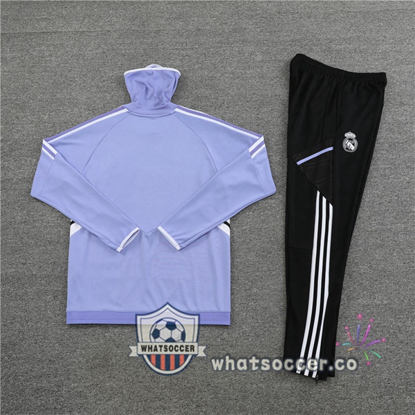 Real Madrid High Collar Purple Tracksuit 2022-2023