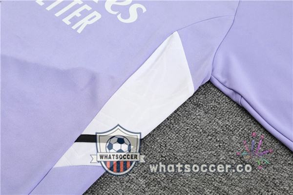 Real Madrid High Collar Purple Tracksuit 2022-2023