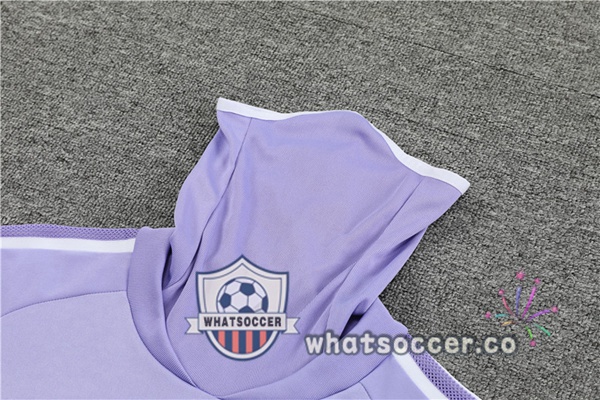 Real Madrid High Collar Purple Tracksuit 2022-2023