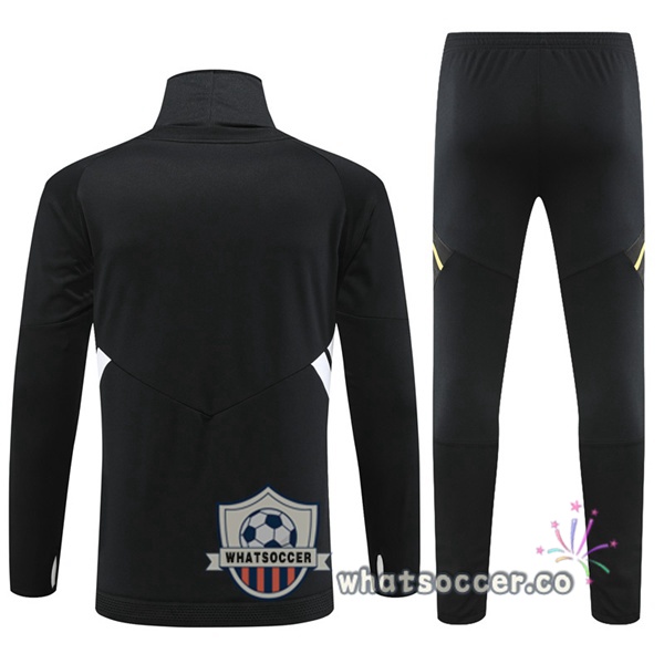 Juventus High Collar Black Tracksuit 2022-2023