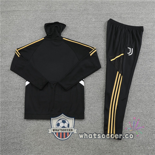 Juventus High Collar Black Tracksuit 2022-2023