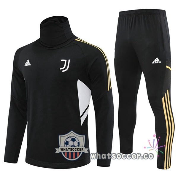 Juventus High Collar Black Tracksuit 2022-2023