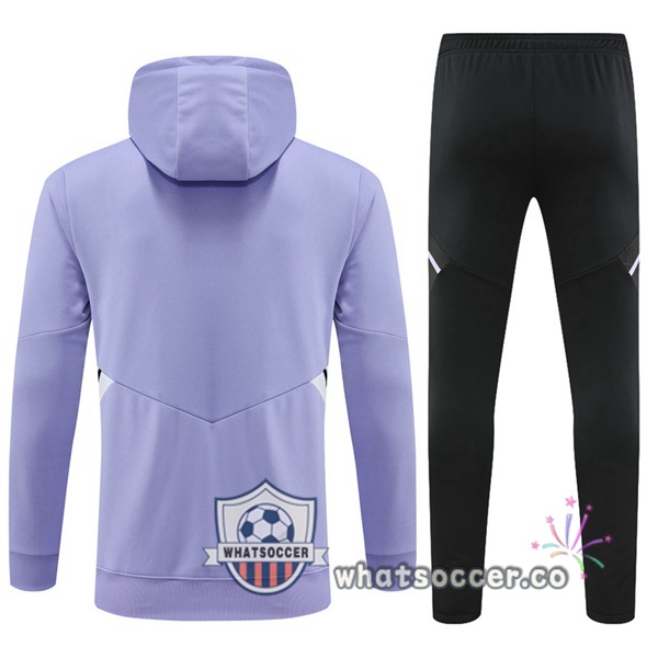 Real Madrid Purple Hooded Jacket 2022-2023