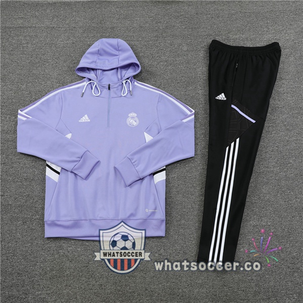 Real Madrid Purple Hooded Jacket 2022-2023