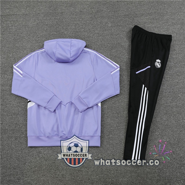 Real Madrid Purple Hooded Jacket 2022-2023