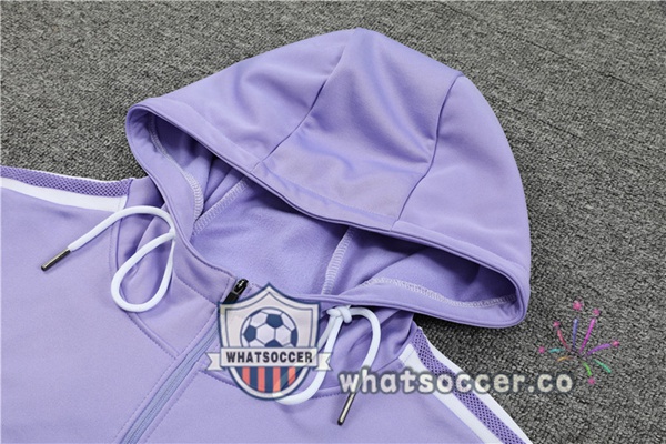 Real Madrid Purple Hooded Jacket 2022-2023