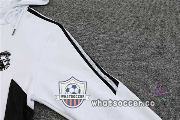 Real Madrid White Hooded Jacket 2022-2023