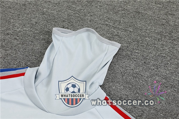 Olympique Lyonnais High Collar Gray Tracksuit 2022-2023