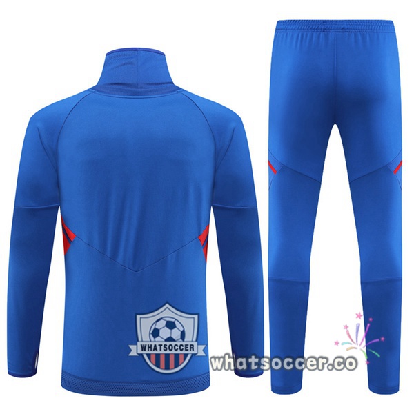 Olympique Lyonnais High Collar Blue Tracksuit 2022-2023