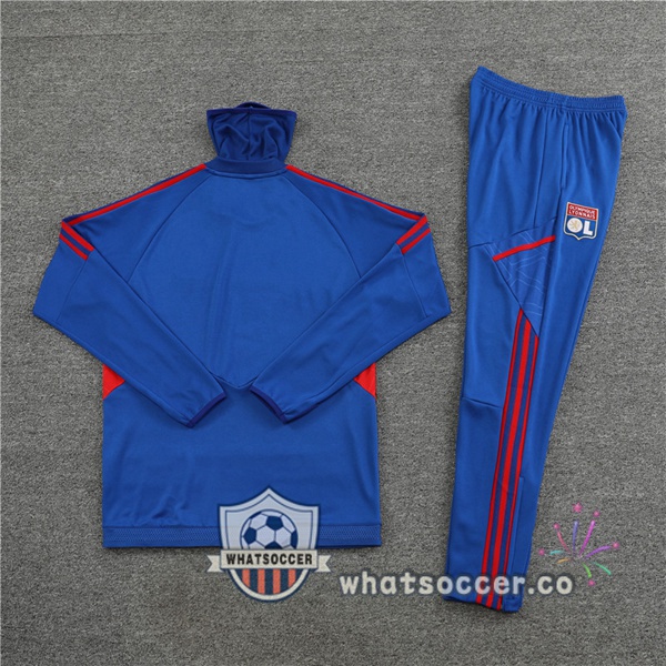 Olympique Lyonnais High Collar Blue Tracksuit 2022-2023