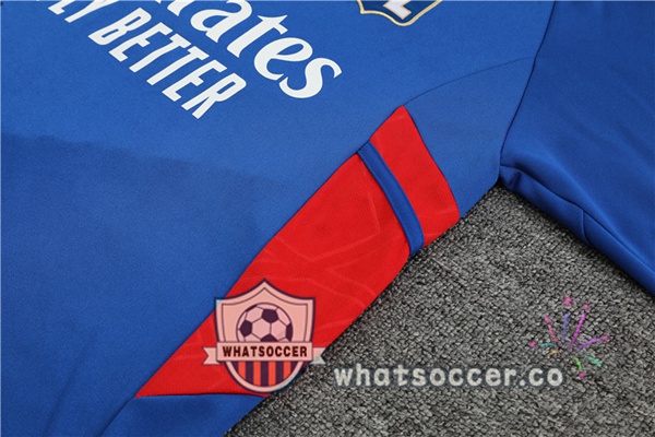Olympique Lyonnais High Collar Blue Tracksuit 2022-2023