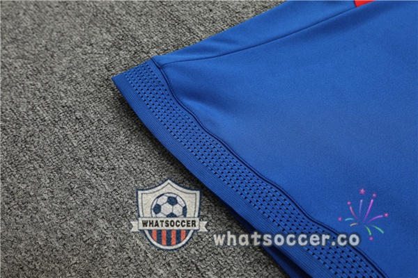 Olympique Lyonnais High Collar Blue Tracksuit 2022-2023