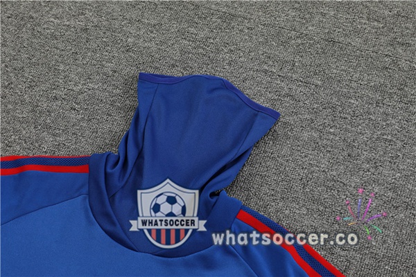 Olympique Lyonnais High Collar Blue Tracksuit 2022-2023