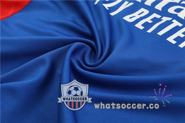 Olympique Lyonnais High Collar Blue Tracksuit 2022-2023