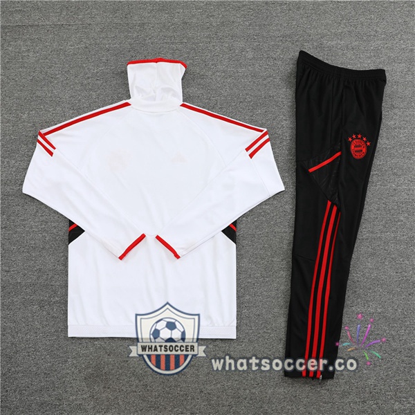 Bayern Munich High Collar White Tracksuit 2022-2023