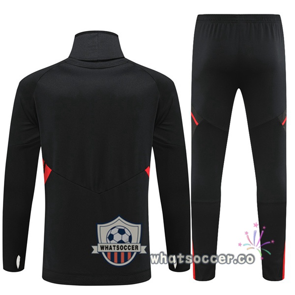 Bayern Munich High Collar Black Tracksuit 2022-2023