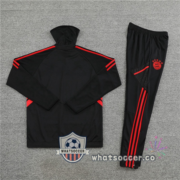 Bayern Munich High Collar Black Tracksuit 2022-2023