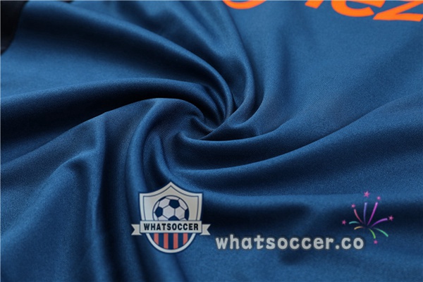 Manchester United High Collar Blue Tracksuit 2022-2023