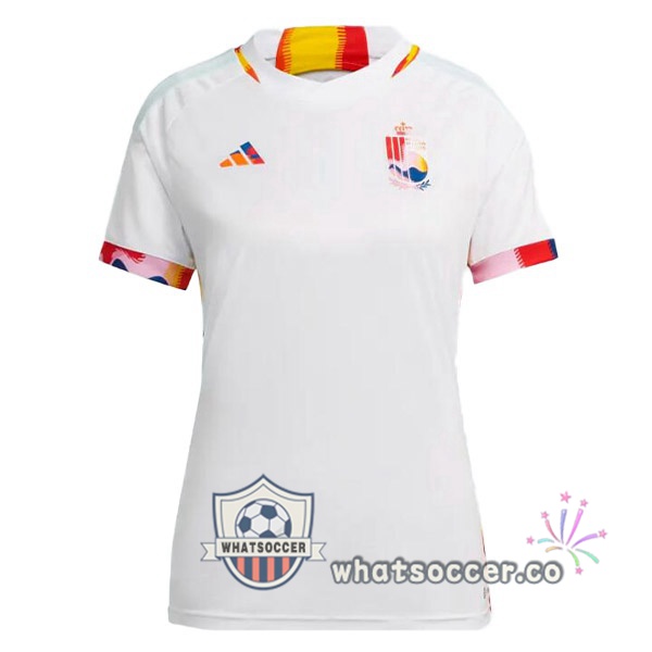 Belgium Women Away Soccer Jerseys White 2022-2023