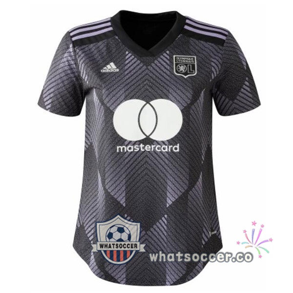 Olympique Lyonnais Women Third Soccer Jerseys Black 2022-2023