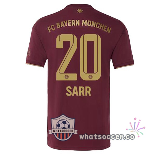 Bayern Munich (Sarr 20) Edition speciale Soccer Jerseys Red 2022-2023