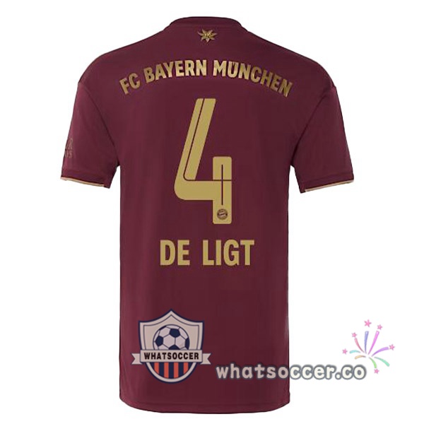 Bayern Munich (De Ligt 4) Edition speciale Soccer Jerseys Red 2022-2023