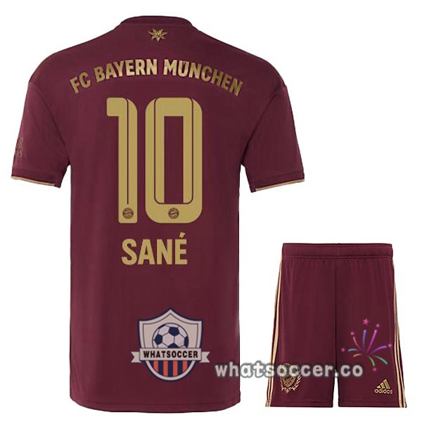 Bayern Munich (Sané 10) Kids Edition speciale Soccer Jerseys Red 2022-2023