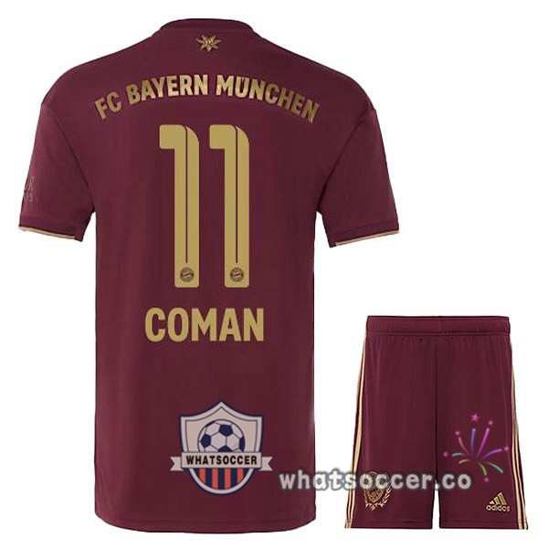 Bayern Munich (Coman 11) Kids Edition speciale Soccer Jerseys Red 2022-2023