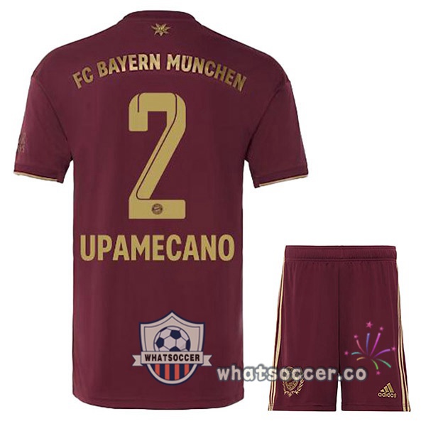Bayern Munich (Upamecano 2) Kids Edition speciale Soccer Jerseys Red 2022-2023